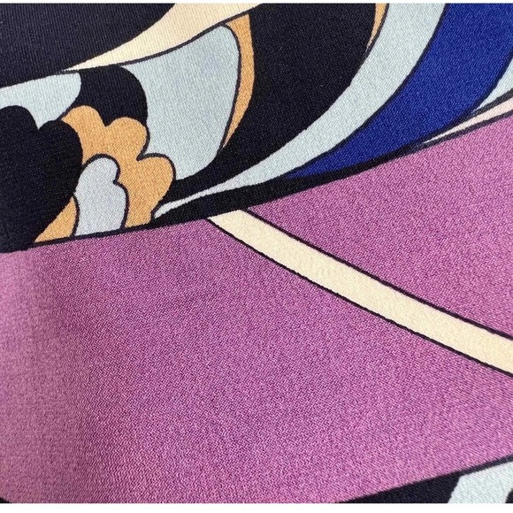 Chicos Women's Dress Size 0 Abstract Print Keyhole Neckline Bell Sleeve - Picture 5 of 12